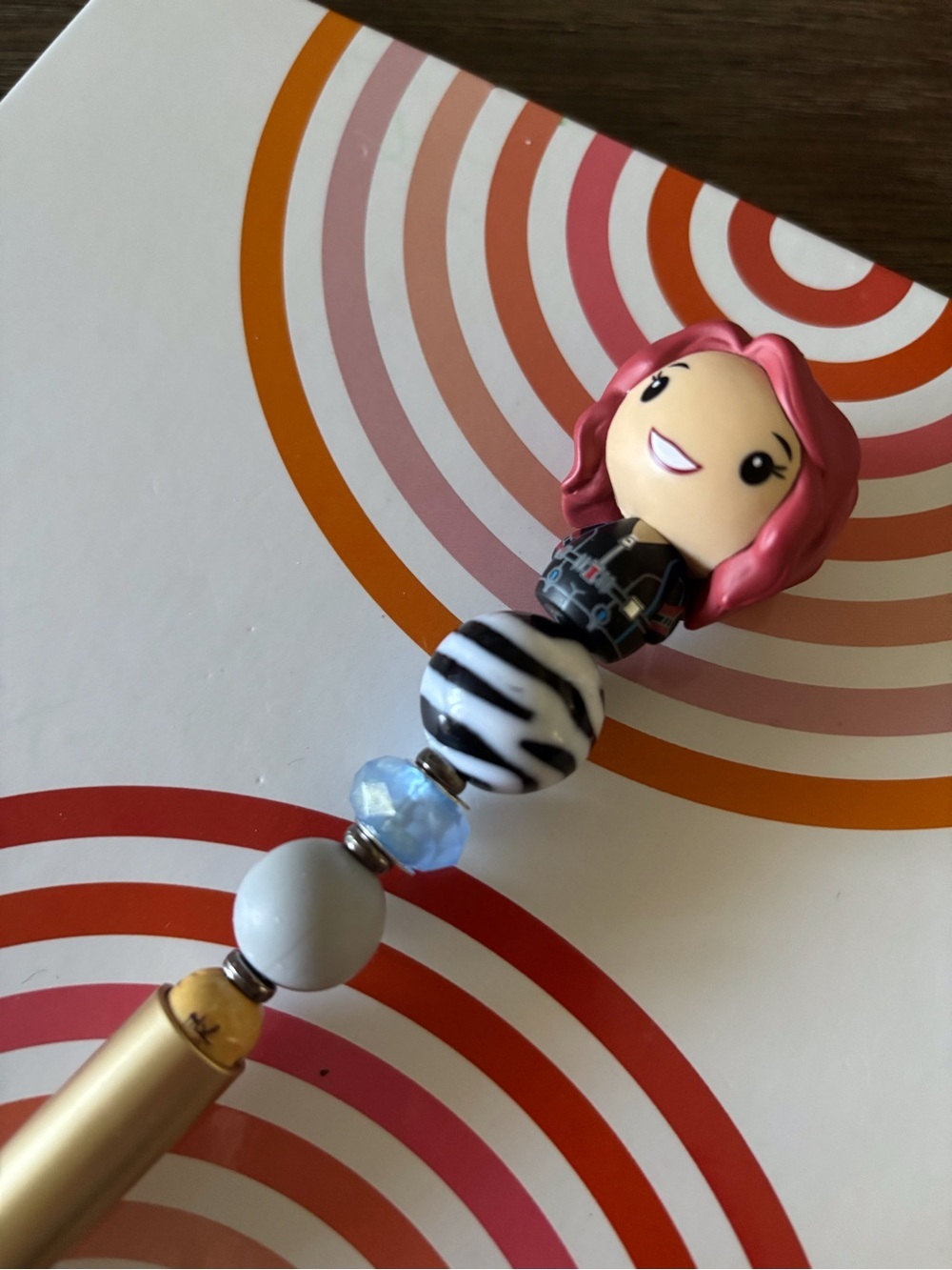 Marvel: Black Widow handmade beaded pen